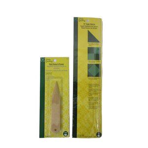 DRITZ QUILTING 2 Piece Lot Bamboo Point Turner Presser and 12" Super Seamer NIP